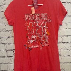 Pink NWT Graphic T-Shirt Size L